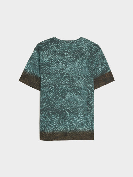 Hubba Print T-Shirt, Petrol