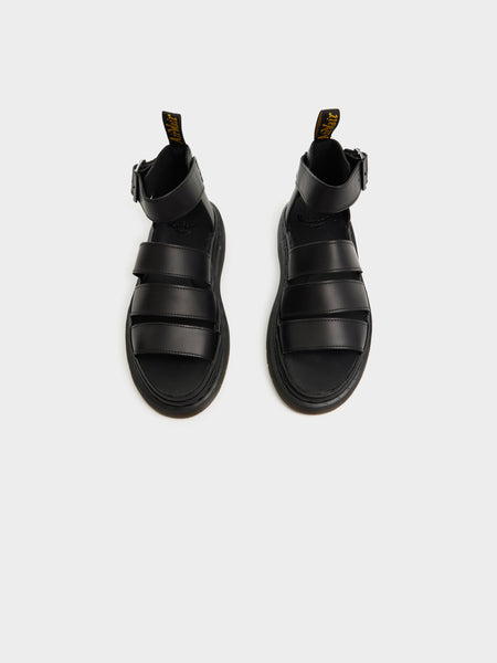 Clarissa II Leather Strap Sandal, Black
