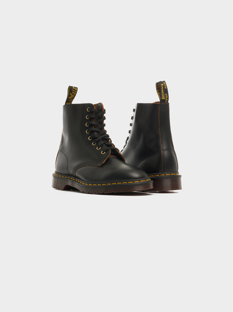 dr martens 1460 soapstone leather ankle boots in black