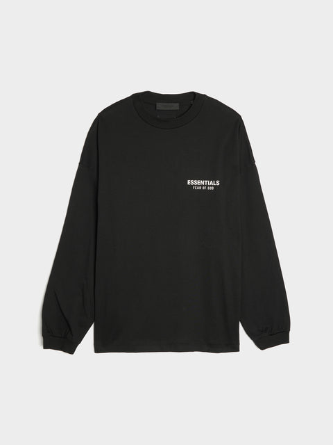 Jersey Long Sleeve Shirt, Black