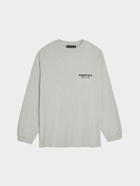 Jersey Long Sleeve Shirt, Light Heather Gray