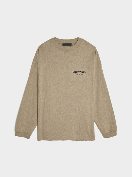 Jersey Long Sleeve Shirt, Heather Gray