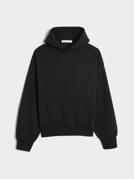Classic Fit Fleece Hoodie, Jet Black