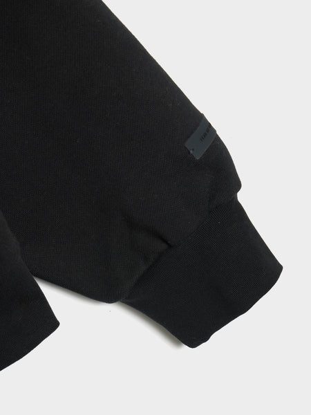 Classic Fit Fleece Hoodie, Jet Black