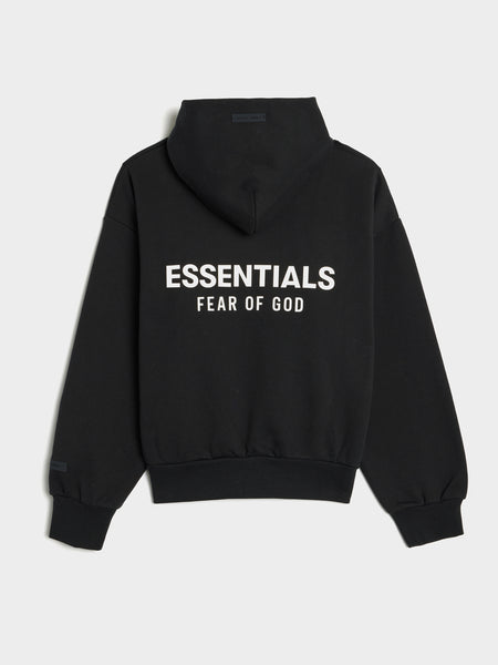 Classic Fit Fleece Hoodie, Jet Black