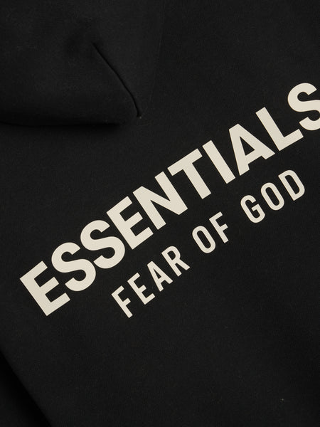 Classic Fit Fleece Hoodie, Jet Black