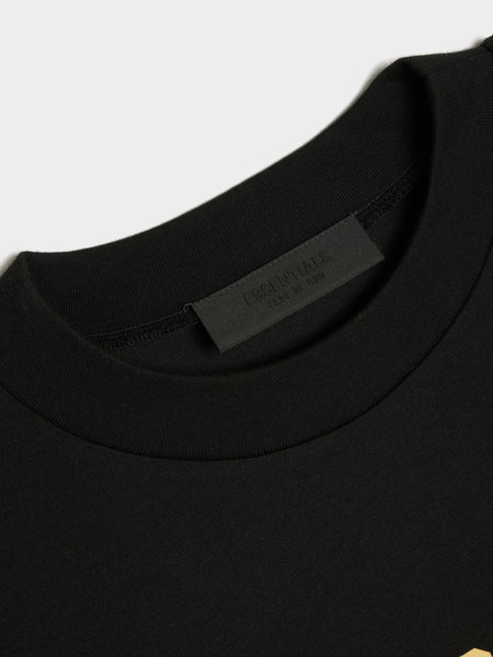 Jersey Crewneck Tee, Black