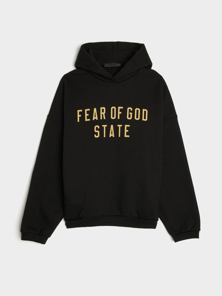 Fleece Hoodie, Black