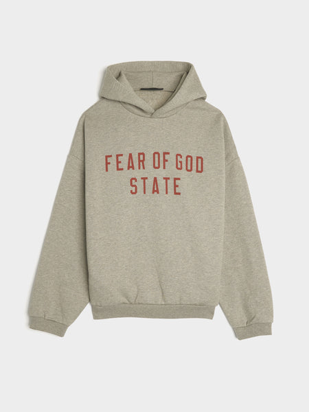 Fleece Hoodie, Dark Heather