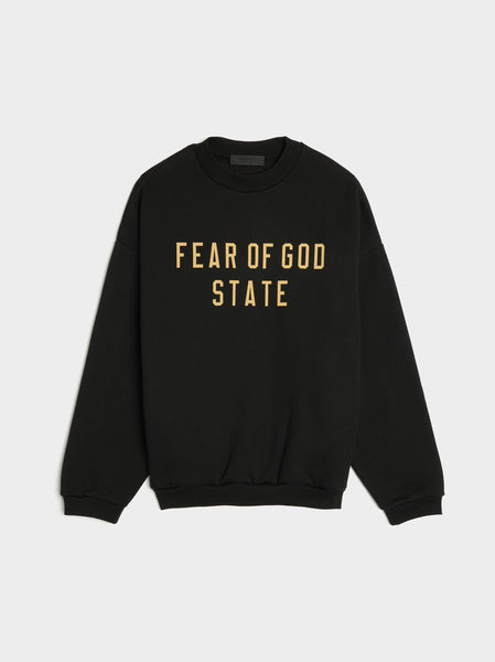 Fleece Crewneck, Black