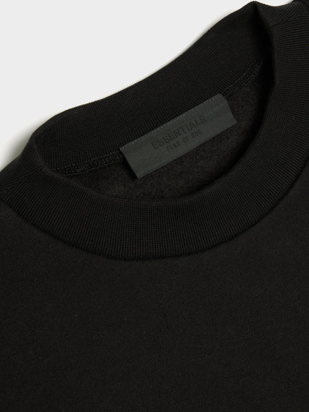 Fleece Crewneck, Black