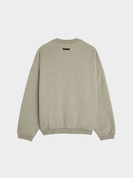 Fleece Crewneck, Dark Heather