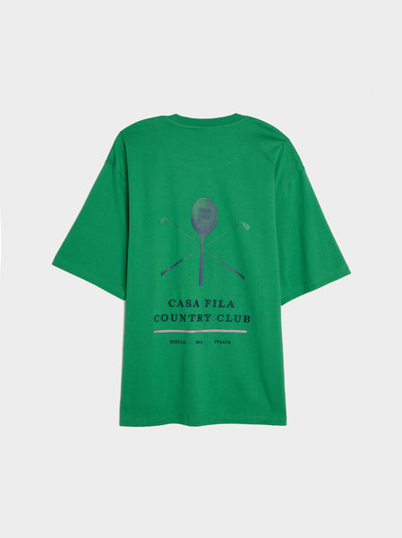 Country Club Racquet Box Tee, FILA Green