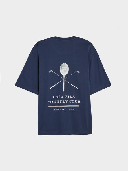 Country Club Racquet Box Tee, FILA Navy