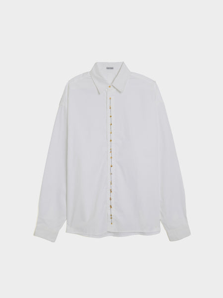 Double Button Shirt, White
