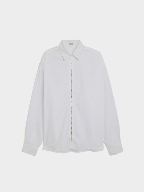 Double Button Shirt, White