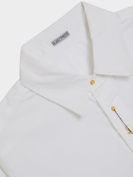 Double Button Shirt, White