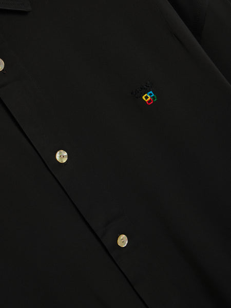Viscose Painters Shirt, Black