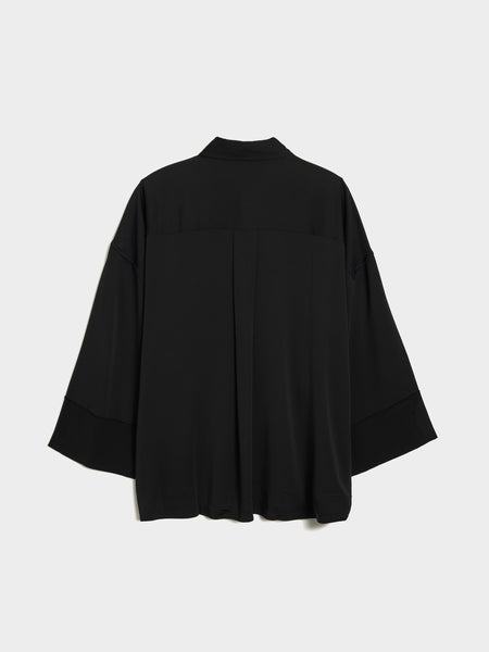 Viscose Painters Shirt, Black