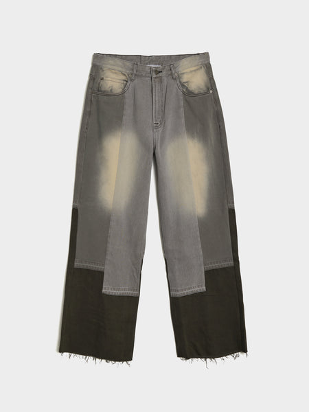 Panelled Jeans, Gray