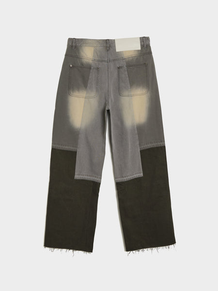 Panelled Jeans, Gray