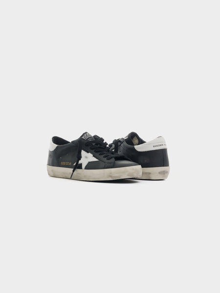 M Super Star Leather Upper, Black / White