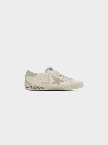 M Super Star Nappa Upper Nabuk Star, White / Ice