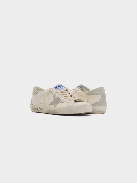 M Super Star Nappa Upper Nabuk Star, White / Ice