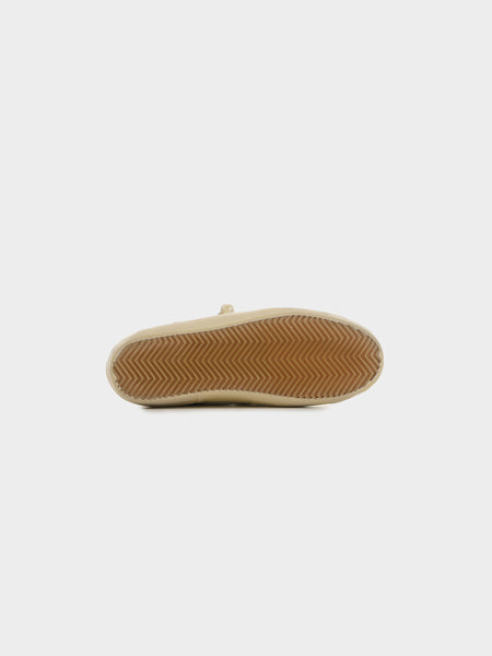 W Super Star Suede Upper Leather Heel, Beige / Platinum
