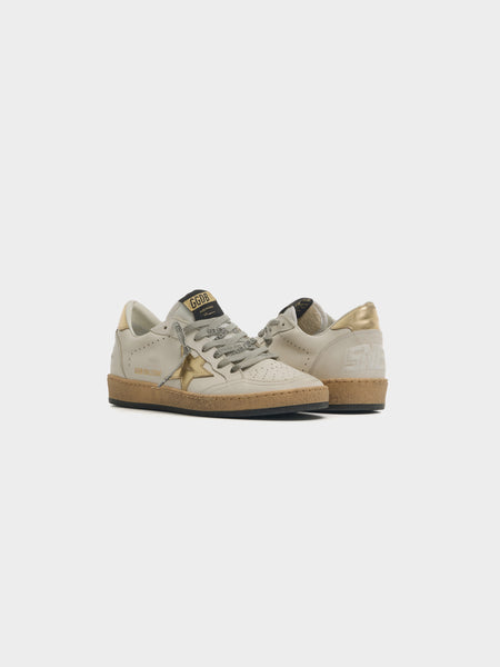 W Ballstar Leather, Milk / Gold