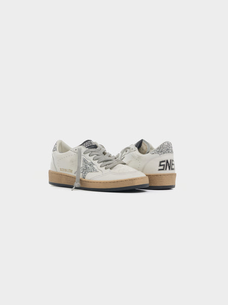 W Ballstar Nappa Upper, White / Silver