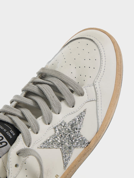 W Ballstar Nappa Upper, White / Silver