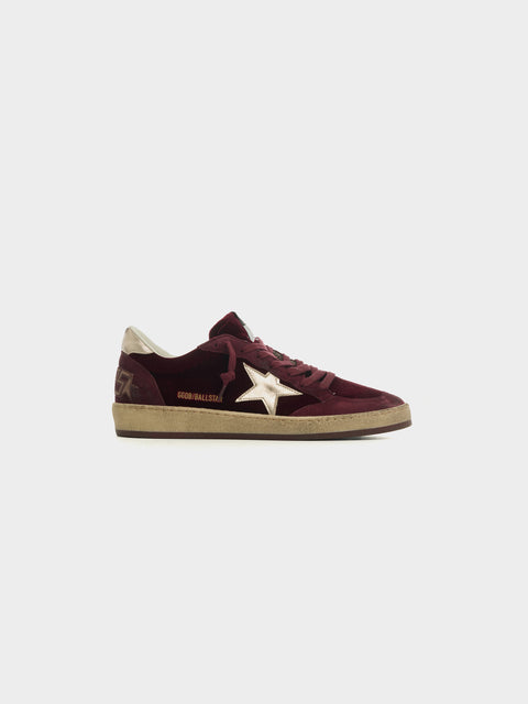 W Ballstar Velvet, Ruby Red / Silver