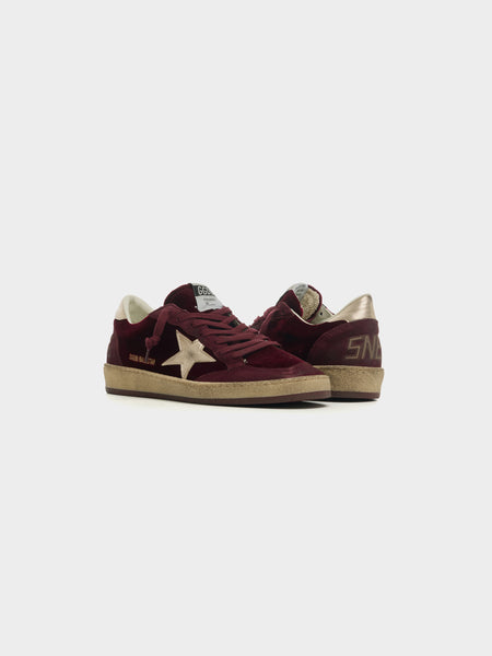 W Ballstar Velvet, Ruby Red / Silver