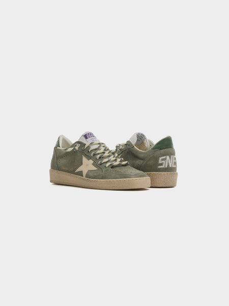W Ballstar Suede, Green / Cream