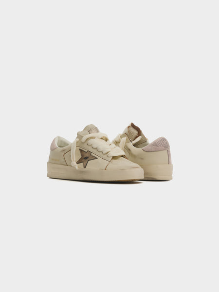 W Stardan Nappa, White Brown / Gun Metal