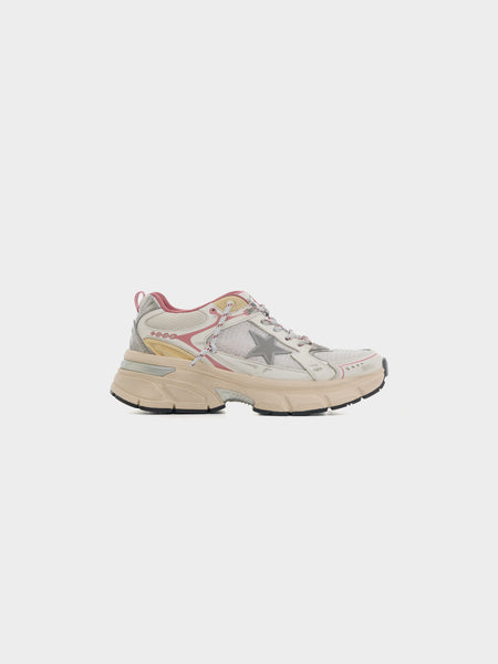 W Lightstar Mesh Leather Upper, Silver / White