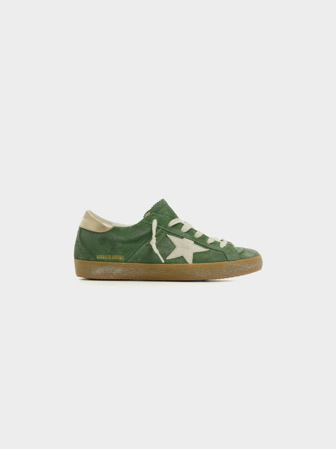W Super Star Suede, Green / White