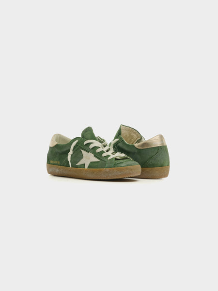 W Super Star Suede, Green / White
