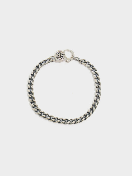 16cm Curb Chain Bracelet AA, Silver