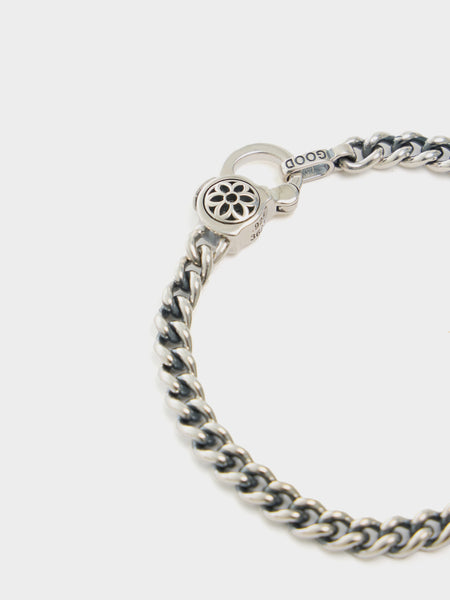 16cm Curb Chain Bracelet AA, Silver