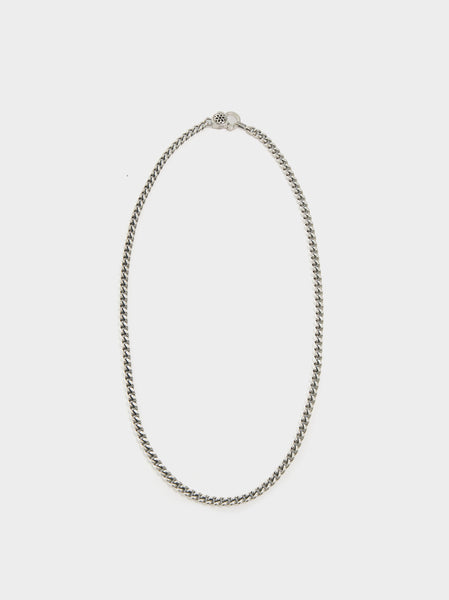 24" Curb Chain Necklace AA, Silver