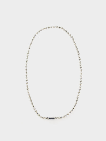 24" Ball Chain Necklace Goosebumps A, Silver
