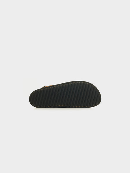 Calf Back Side Suede Sandal, Sand