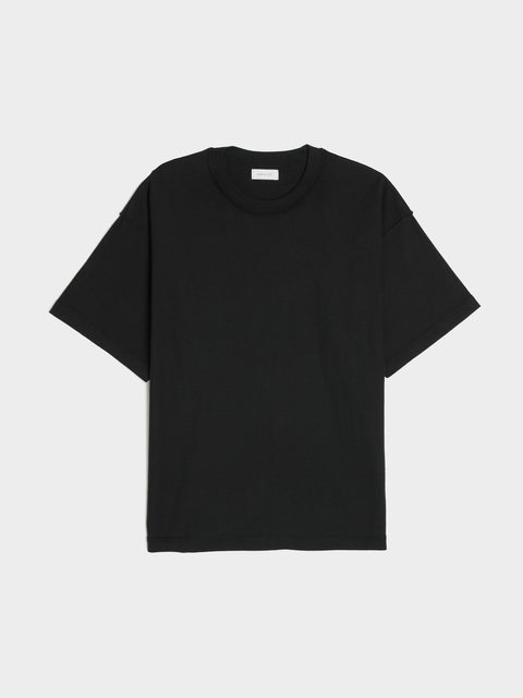 Reversed Cropped SS Tee, Black