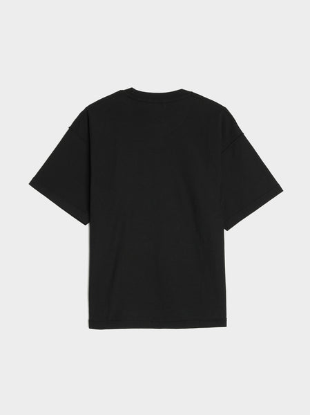 Reversed Cropped SS Tee, Black