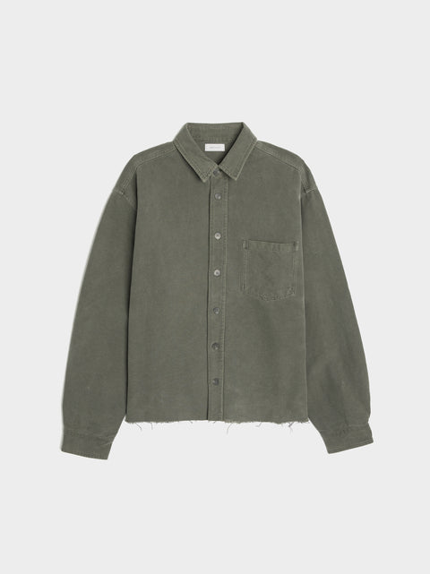 Hemi Oversized Shirt Solid, Wash Black