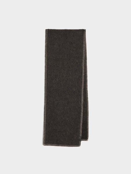 Cocotte Fluffy Scarf, Seal Brown