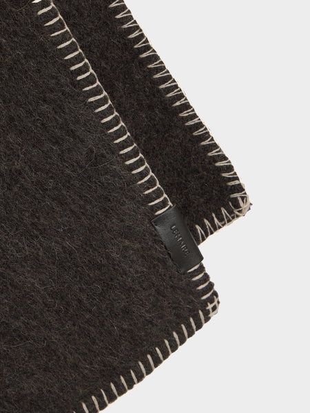 Cocotte Fluffy Scarf, Seal Brown