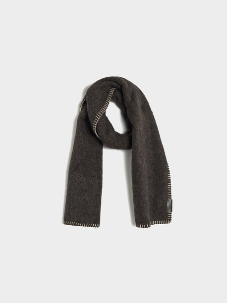 Cocotte Fluffy Scarf, Seal Brown